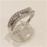 Anello Vidali Gioielli Donna in Oro bianco Zircone ANOR-6-34 - ANOR-6-34